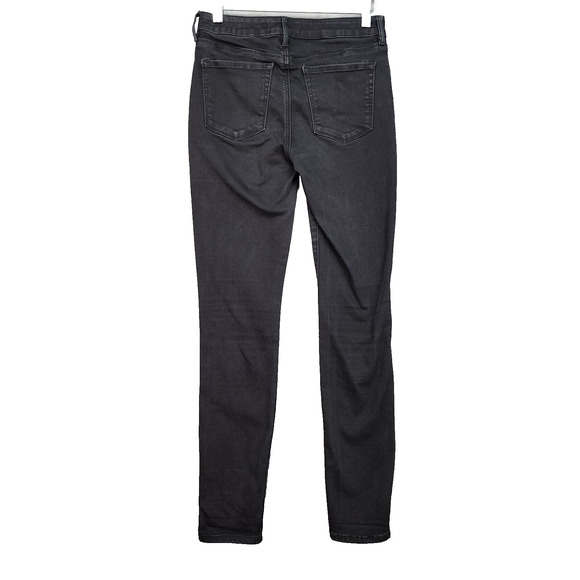 PACSUN Womens Jeans XS 26x28 Mid-Rise Skinniest Black Stretch Denim Faded Casual - Picture 3 of 9